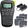 SUPVAN LP5120M Label Maker Bundle with Keyboard & AC Adapter - Durable