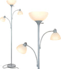 Brightech Sky Dome Double LED Floor Lamp for Bright Living Rooms