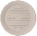 13 in Crescent Garden Round Planter Saucer - Parchment Heavy-Duty
