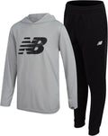 Boys' Active Sweatsuit 2-Piece Waffle Knit Hoodie and Joggers - Built