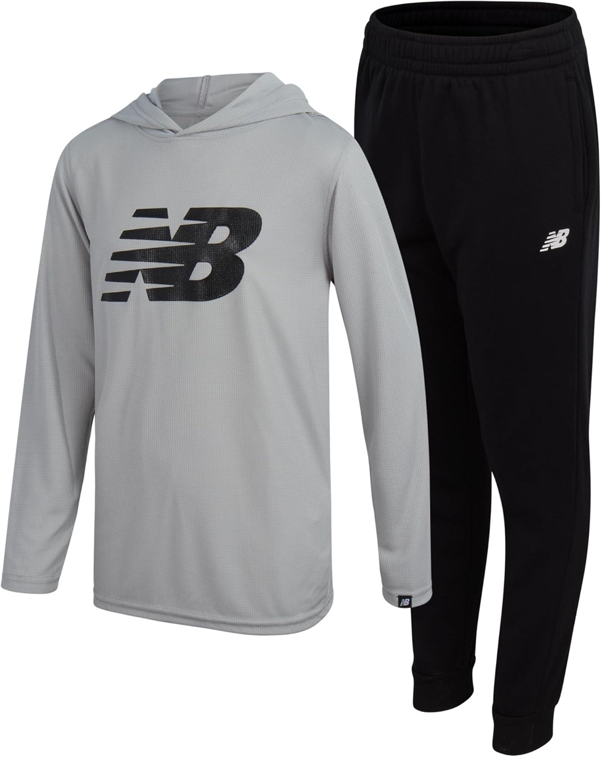 New Balance Boys' Active Sweatsuit - Waffle Knit Hoodie Set