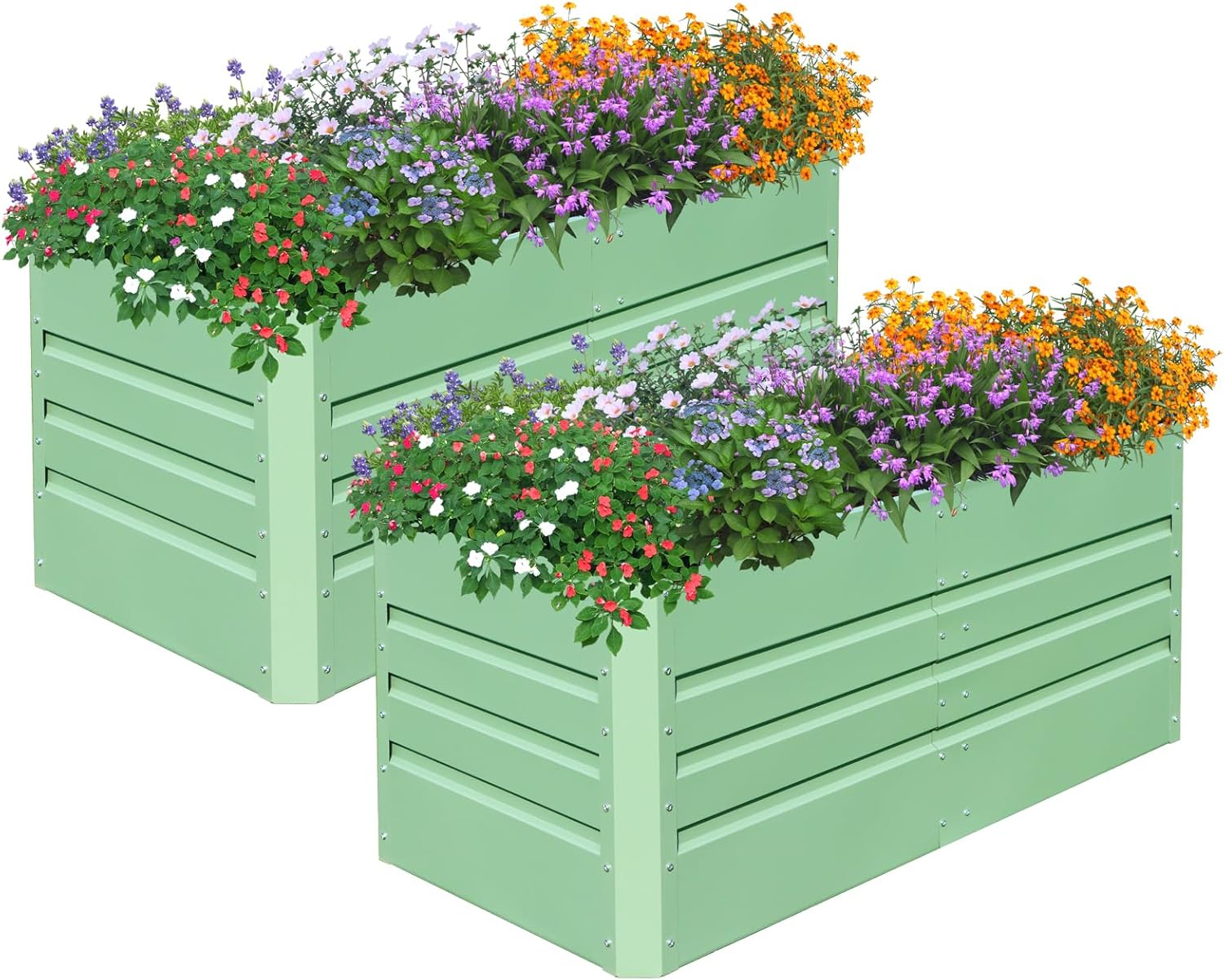 SnugNiture 2 Pcs 4x2x2FT Raised Garden Bed for Vegetables and Herbs