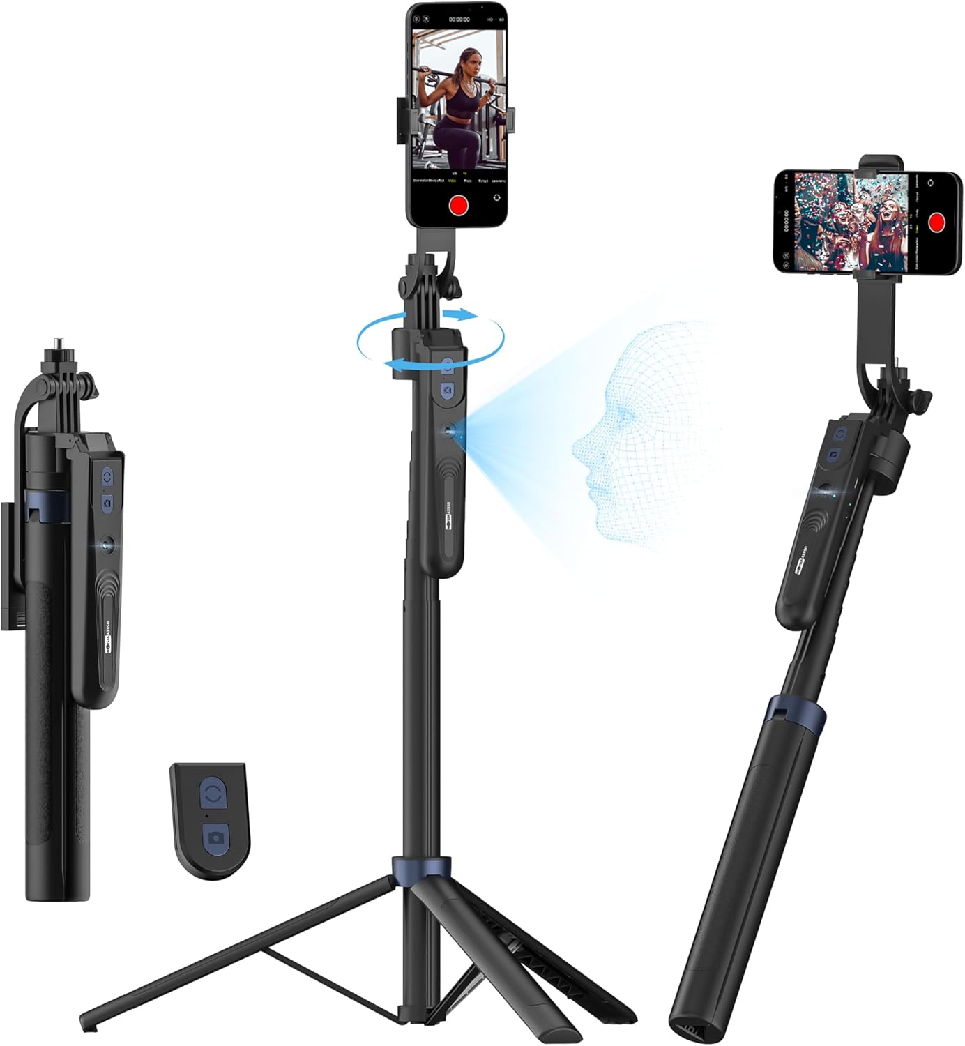 70 Auto Face Tracking Tripod for iPhone and Android Devices