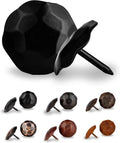 25 Pack 1 in Black Round Head Iron Clavos Nails - Handmade Rustic