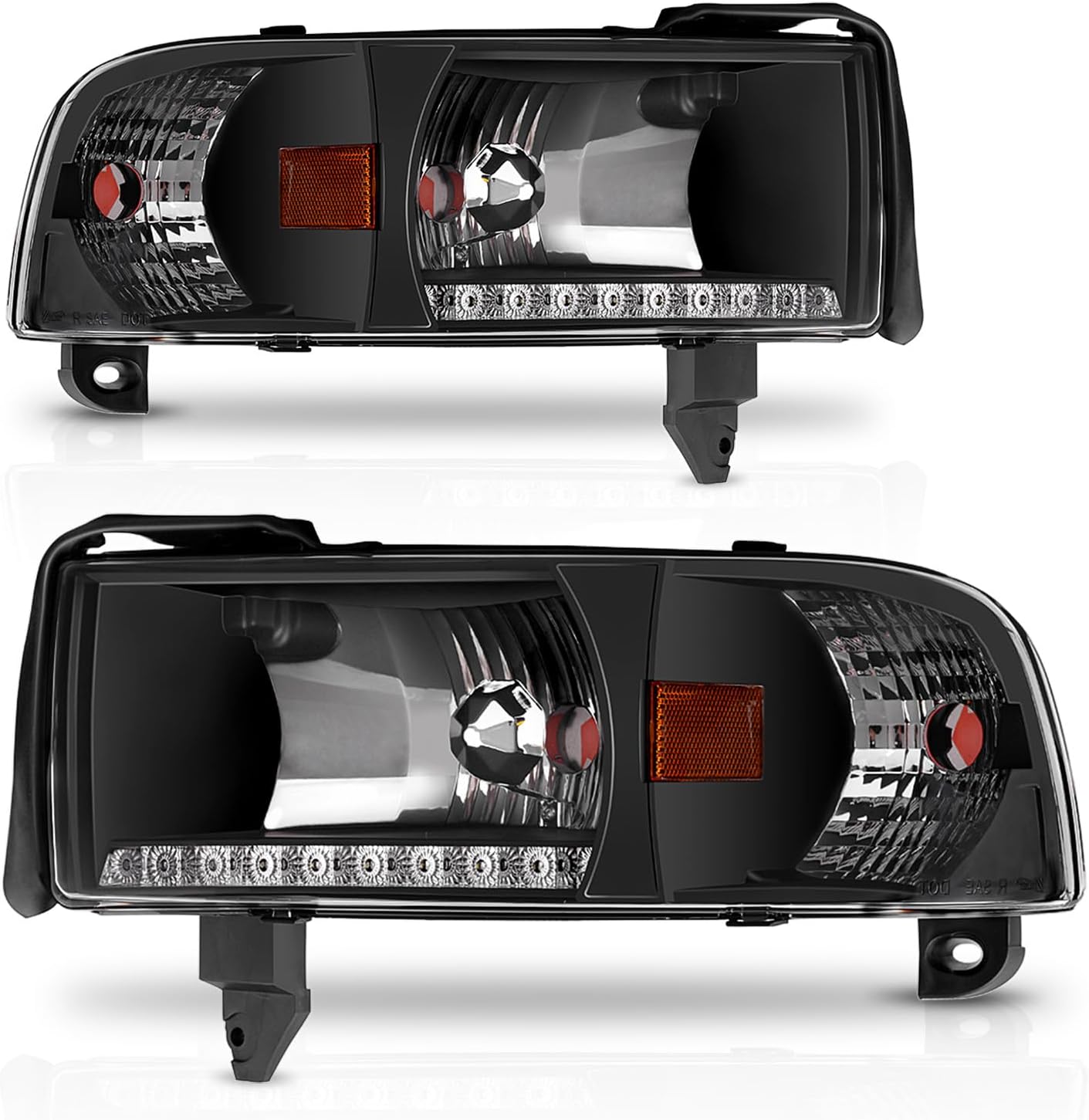 DWVO LED DRL Headlight Assembly for Dodge Ram 1500 2500 3500