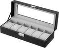 Review 6-Slot Watch Box: Stylish PU Leather Organizer