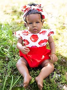 Reborn Baby Dolls Black Girl 20 Inch Realistic Newborn Gift Set