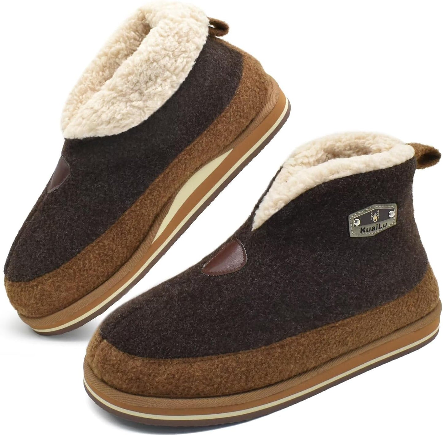 Cozy Memory Foam Booties for Men with Plush Lining and Support