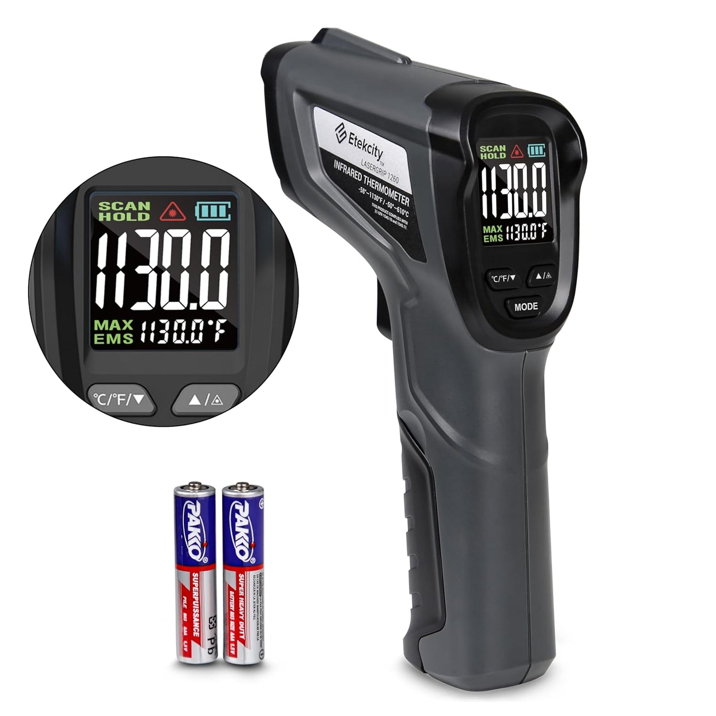 Etekcity Digital Infrared Thermometer -58F to 1130F: Precision for Any Surface