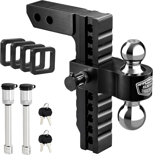 Kohree Adjustable Trailer Hitch for 2 Inch Receiver, Heavy Duty