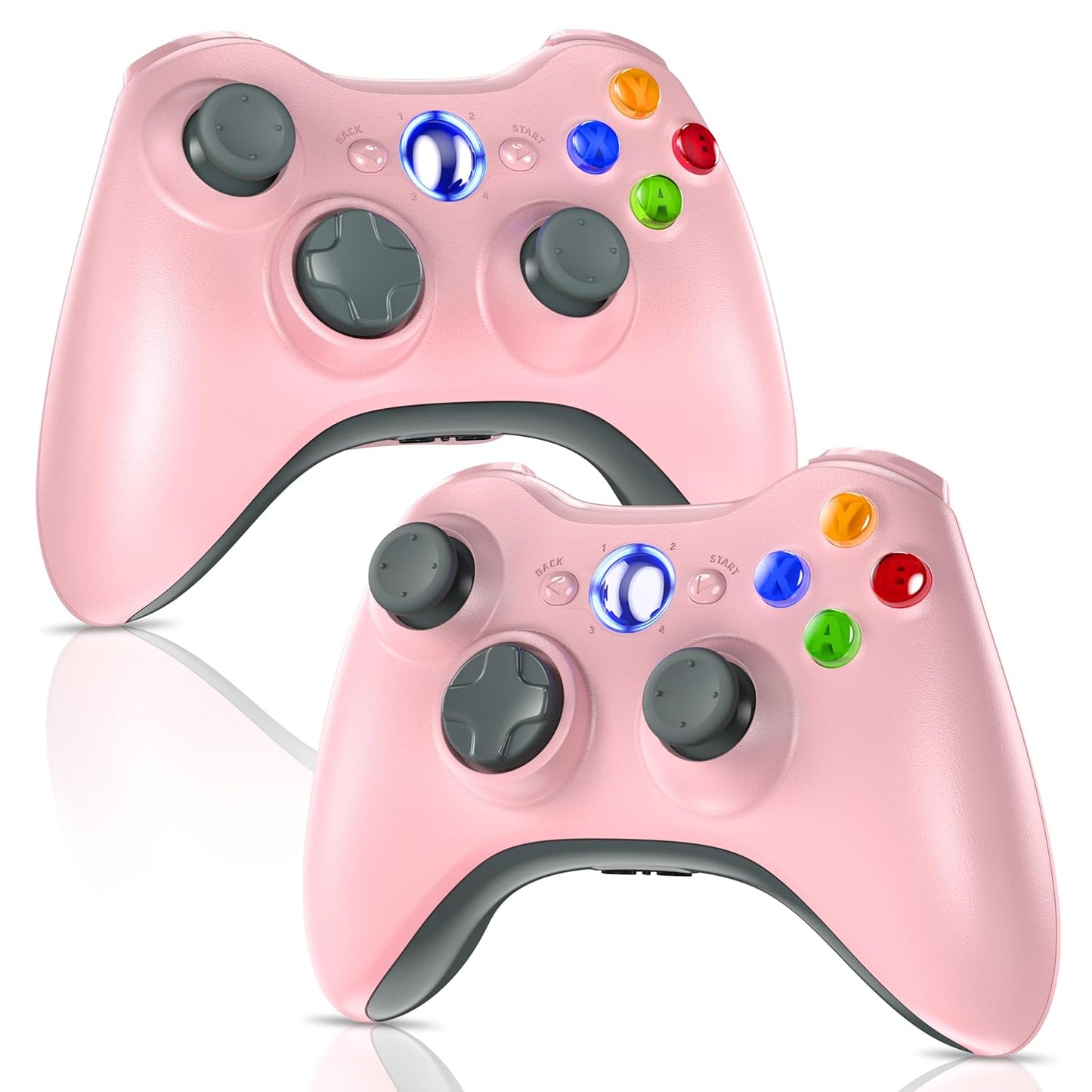 Gamrombo 2 Pack Replacement Xbox 360 Wireless Controllers Gamepad