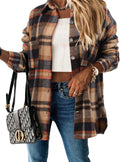 Stylish Women Plaid Shirt Jacket for Trendy Casual Looks