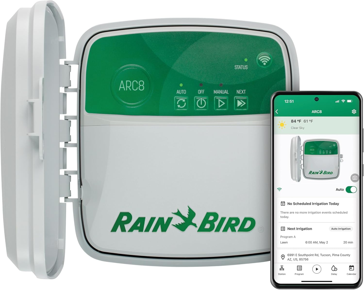 Rain Bird ARC8 Smart Irrigation WiFi Timer for 8 Zones Control