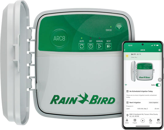 Rain Bird ARC8 Smart Irrigation WiFi Timer for 8 Zones Control