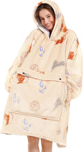 Wearable Blanket Hoodie for Women Oversized Soft Sherpa - Cozy Warmth