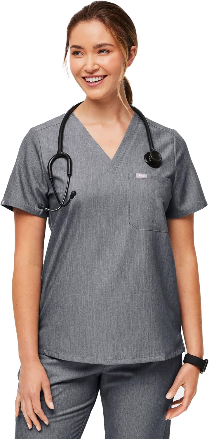 FIGS Catarina Scrub Tops for Women with Four-Way Stretch Comfort
