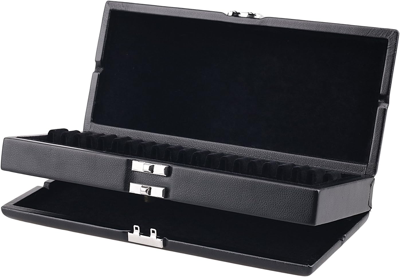 Oboe Reed Case Black Genuine Leather for 40 Oboe Reeds