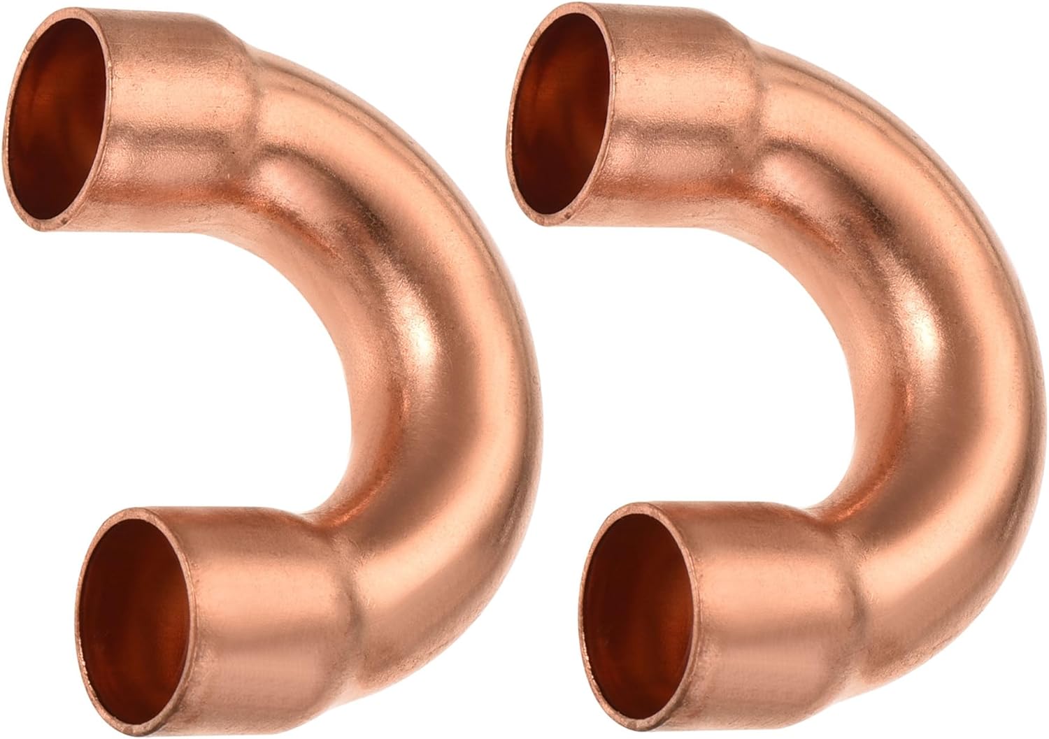 YOKIVE 2 Pcs Copper Pipe Fitting Set for HVAC, 180 Elbow Joints