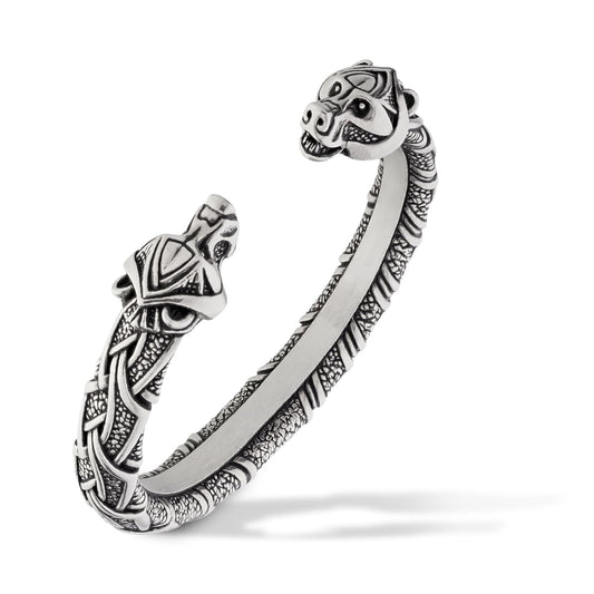 Viking Bracelet Berserker - Nordic Metal Adjustable Arm Ring