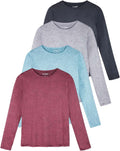 Women's UPF 50+ Quick Dry Fit Sun Shirts 4 Pack (Style Q26Y)