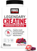 Force Factor Legendary Creatine Chews - 5g Creatine for Strength