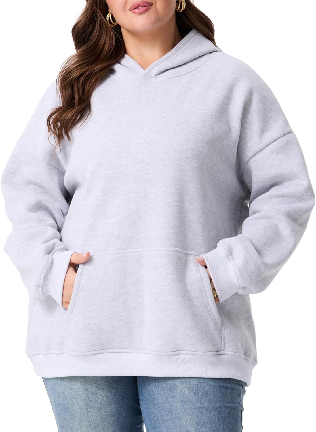 Cozy Plus Size Hoodies for Women - Fleece-Lined Sweatshirts
