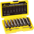 Topec 10-Piece Spiral Deep Bolt Extractor Set - Tough Grip