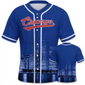 Baseball City Night Skyline Jersey Shirt Printing Apparel for Men Fans