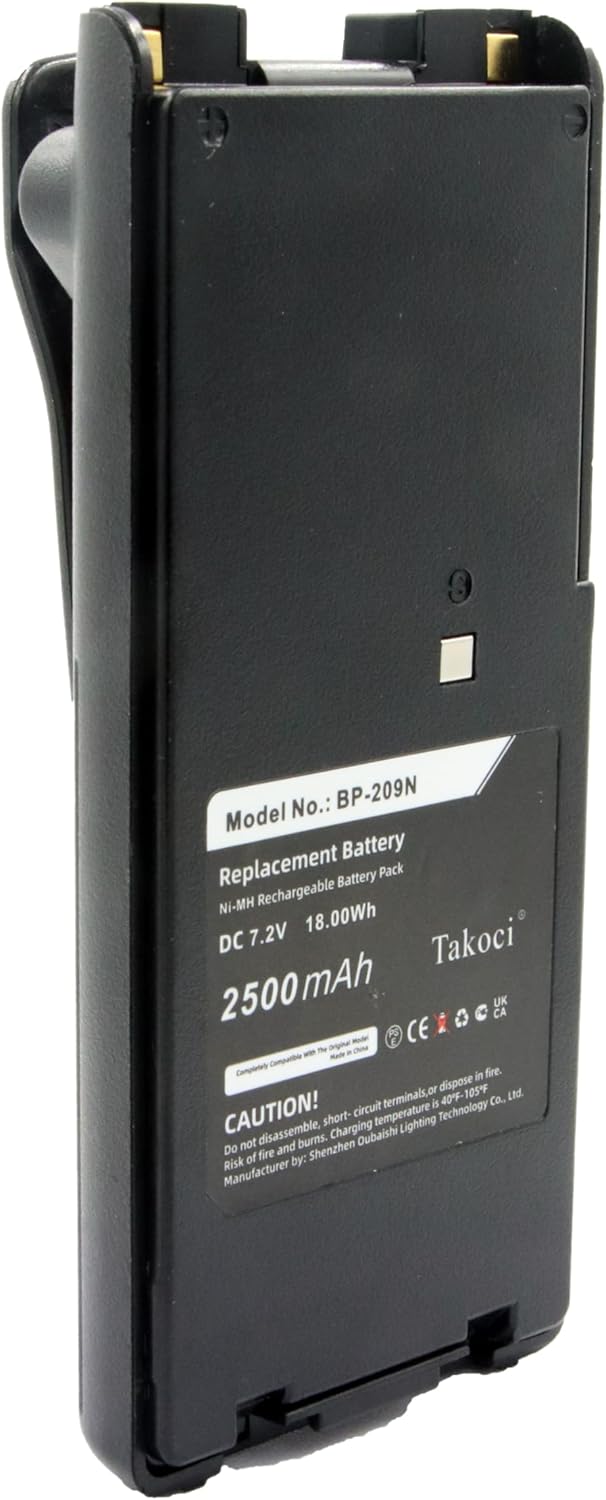 Replacement Battery for Icom IC-A6 IC-A24 IC-F30GT 2500mAh