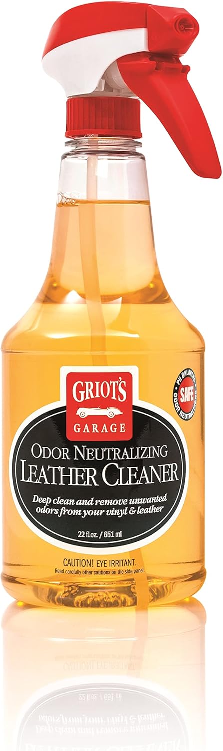 Griot's Garage Odor-Neutralizing Leather Cleaner: Removes Odors & Cleans Seats