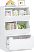 Kids Toy Storage Cabinet and Organizer with Drawers and Cubbies