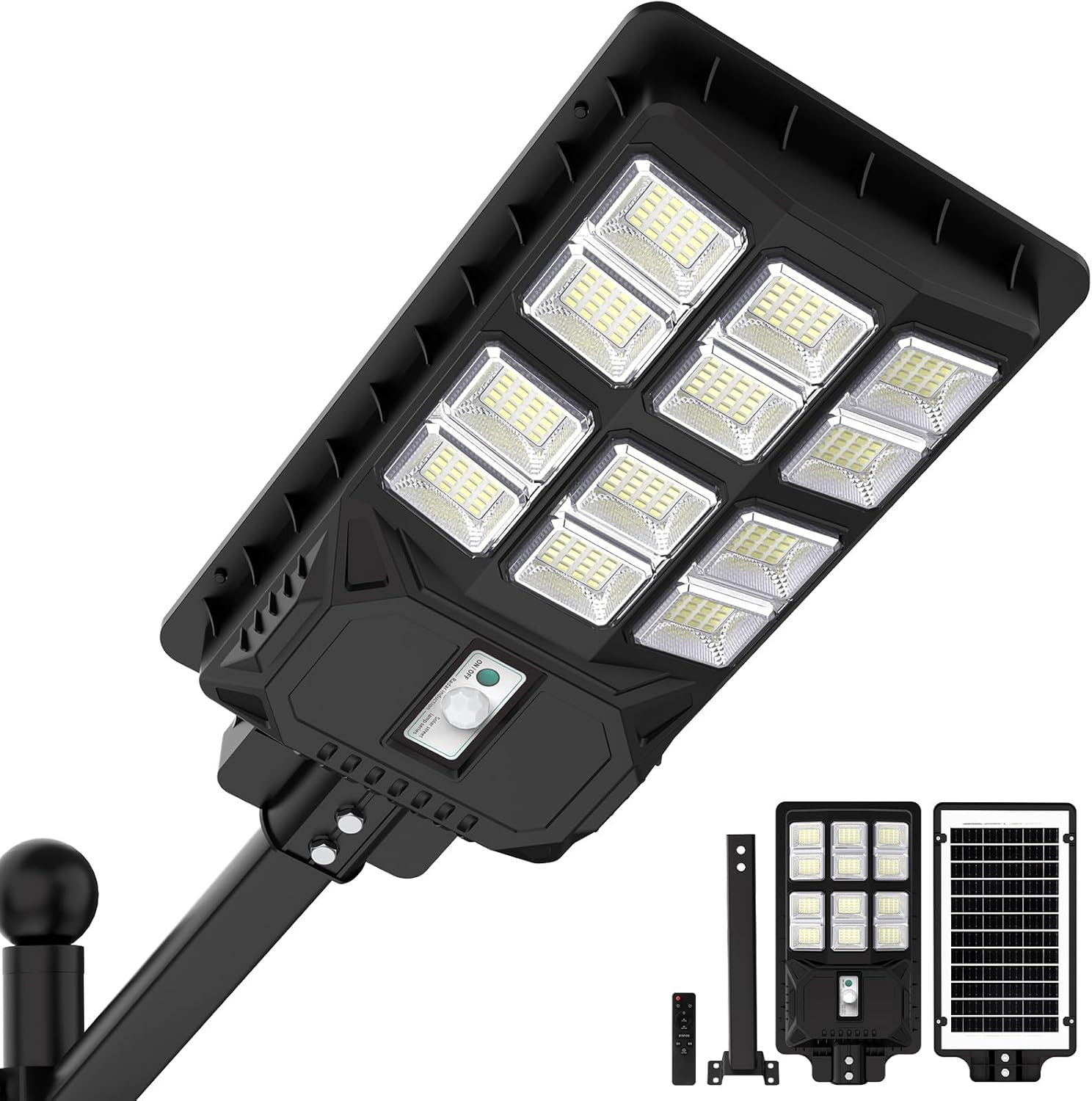 Super Bright Solar Street Lights Outdoor for Parking Lots
