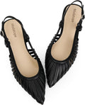 Modatope Slingback Flats for Women Pointed Toe Dress Shoes - Low Heel