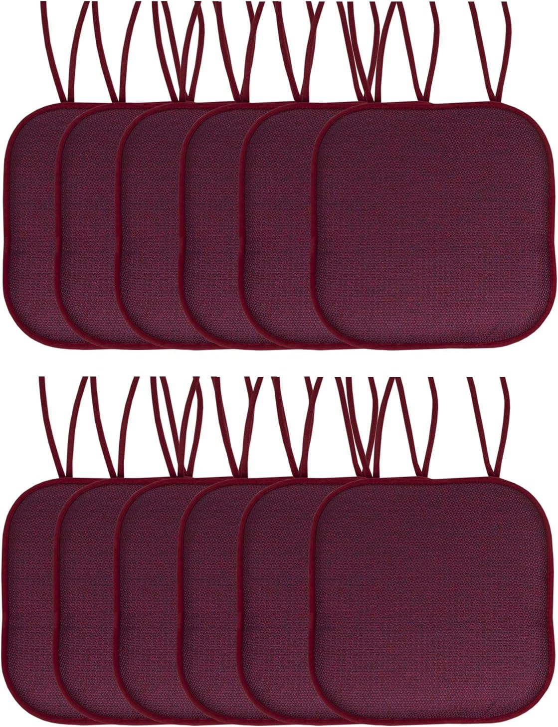 Chair Cushion Memory Foam Pads with Ties for Ultimate Comfort