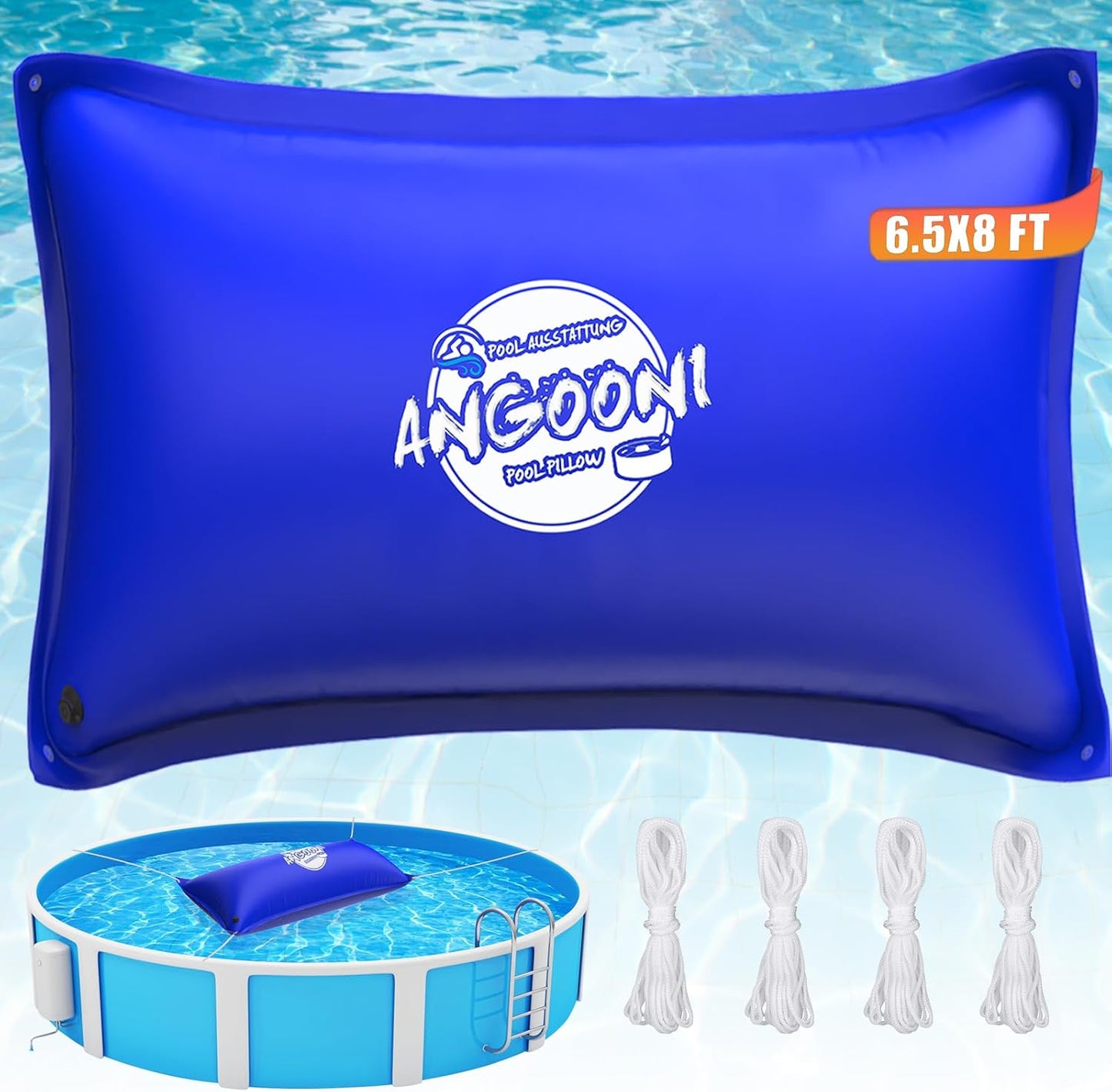 Premium 6.5x8ft Pool Pillow for Winter Protection and Durability