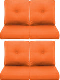 Four-Pack Patio Chair Cushions for Glider Rocking Comfort