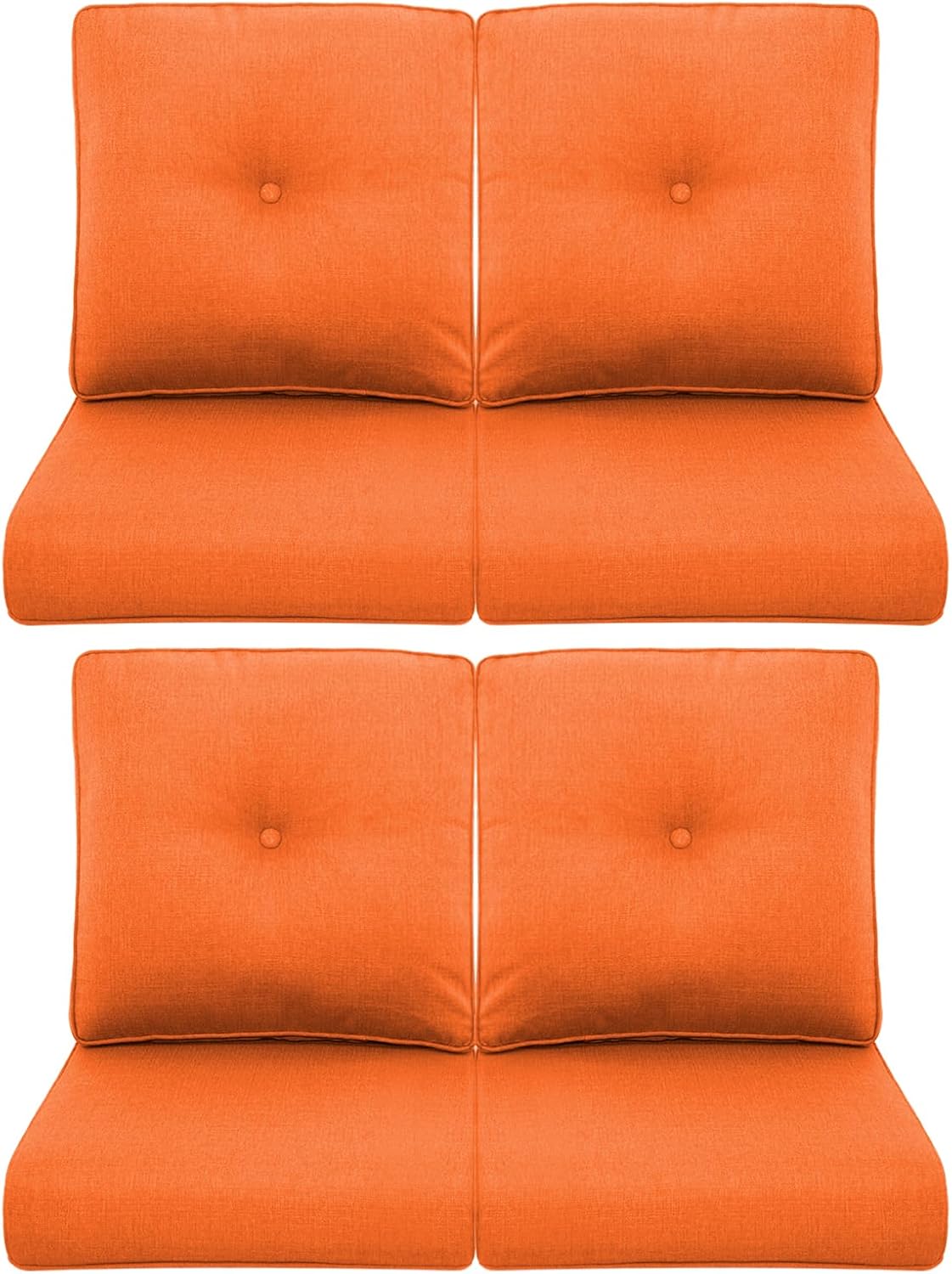 Patio Chair Cushions 4 Packs for Outdoor Glider Rocking Chairs