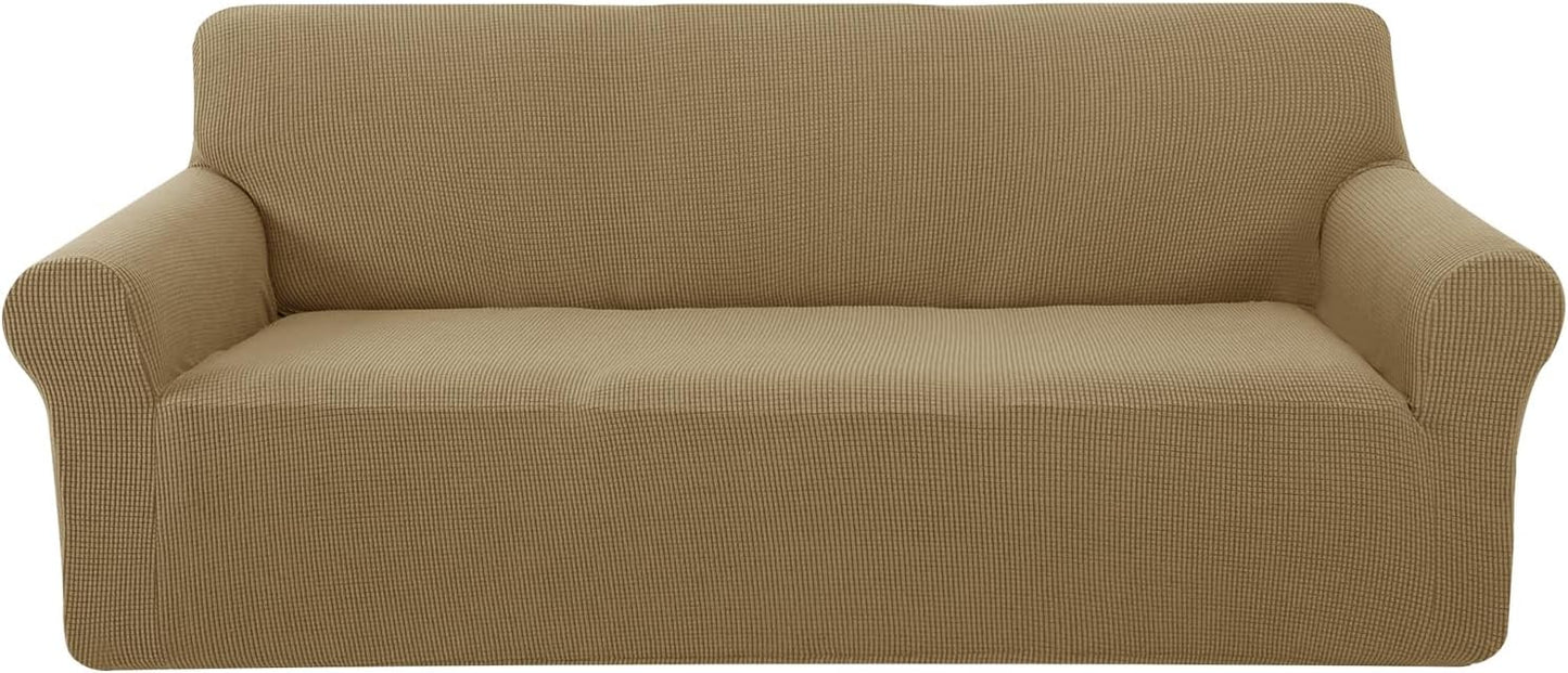 U-NICE HOME Stretch Couch Cover for 3 Cushion Sofa Protection