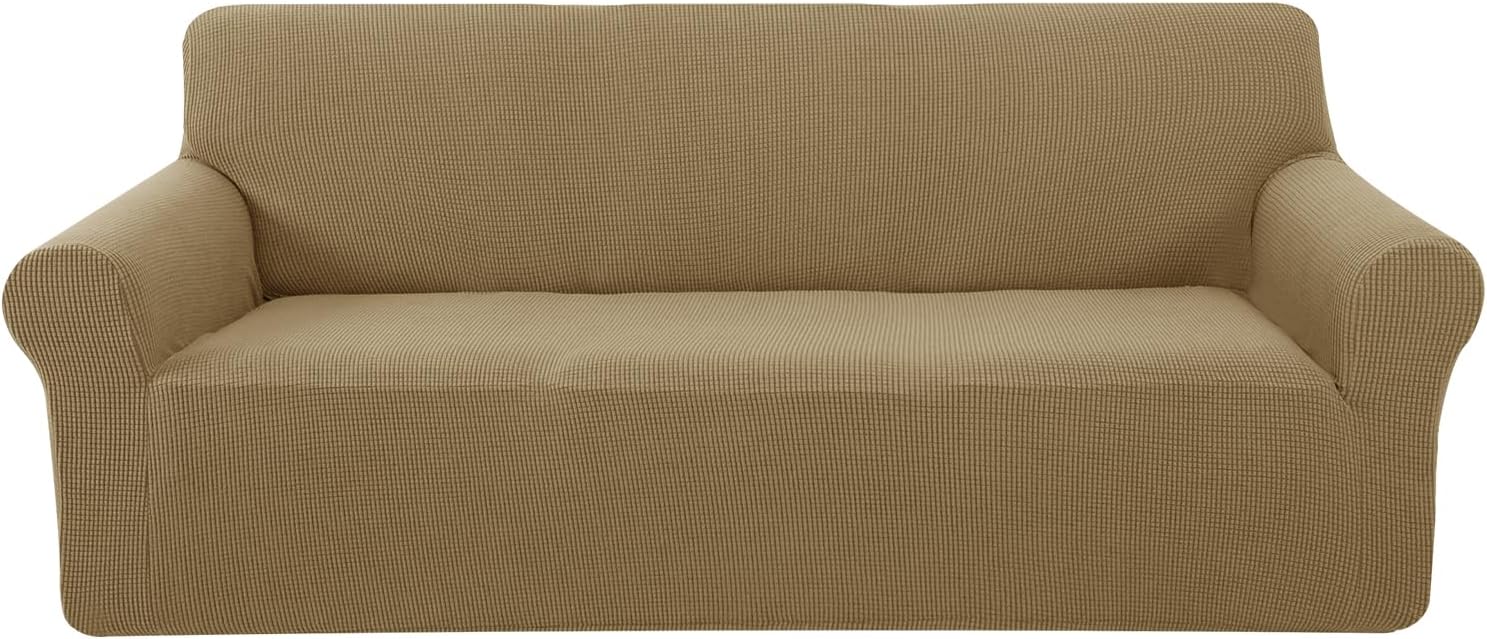 U-NICE HOME Stretch Couch Cover for 3 Cushion Sofa Protection