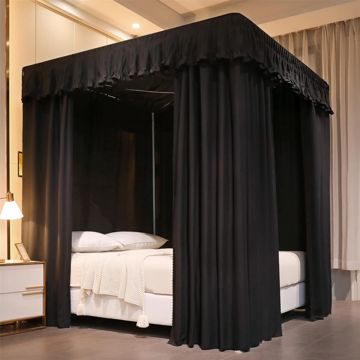Princess Canopy | Elegant Black | Mosquito Net | 59-64 W | VETHIN