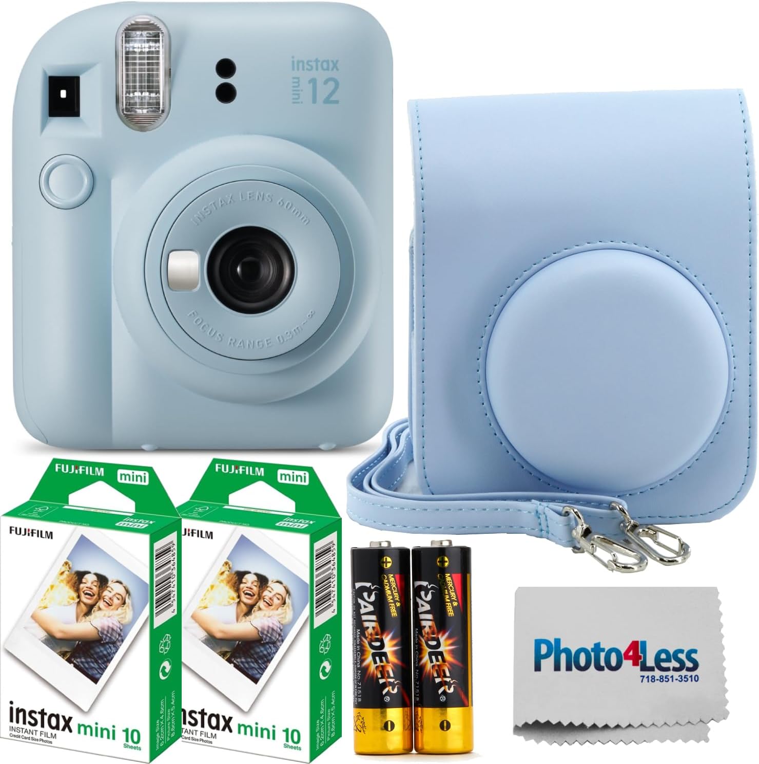 Fujifilm Instax Mini 12 Instant Film Camera Gift Bundle Set
