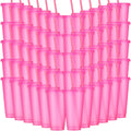 Honeydak 60 Pack Tumbler with Straw and Lid Bulk Glitter Plastic Cups