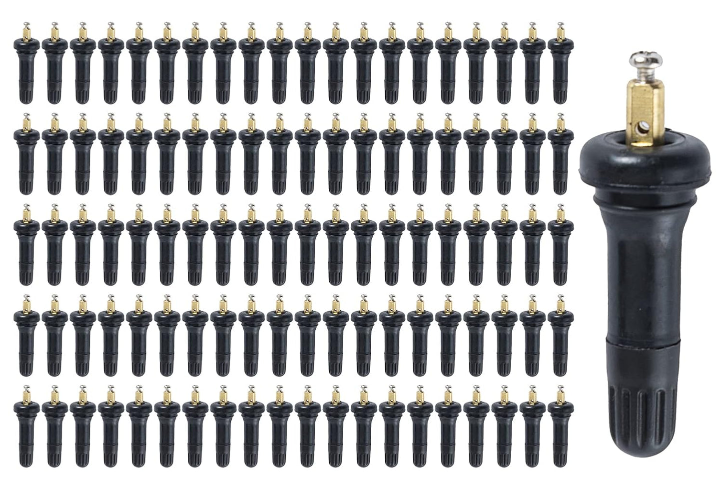 Boine 100pcs TPMS 17-20008 Rubber Snap-in Tire Pressure Sensors