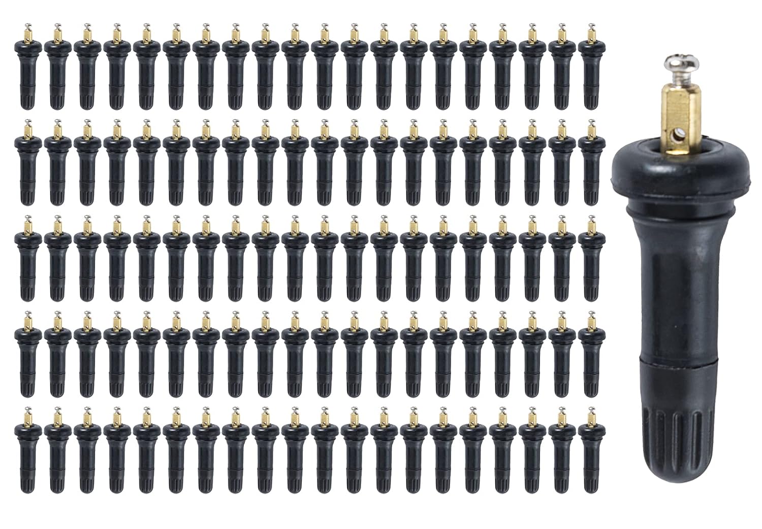 Boine 100pcs TPMS 17-20008 Rubber Snap-in Tire Pressure Sensors