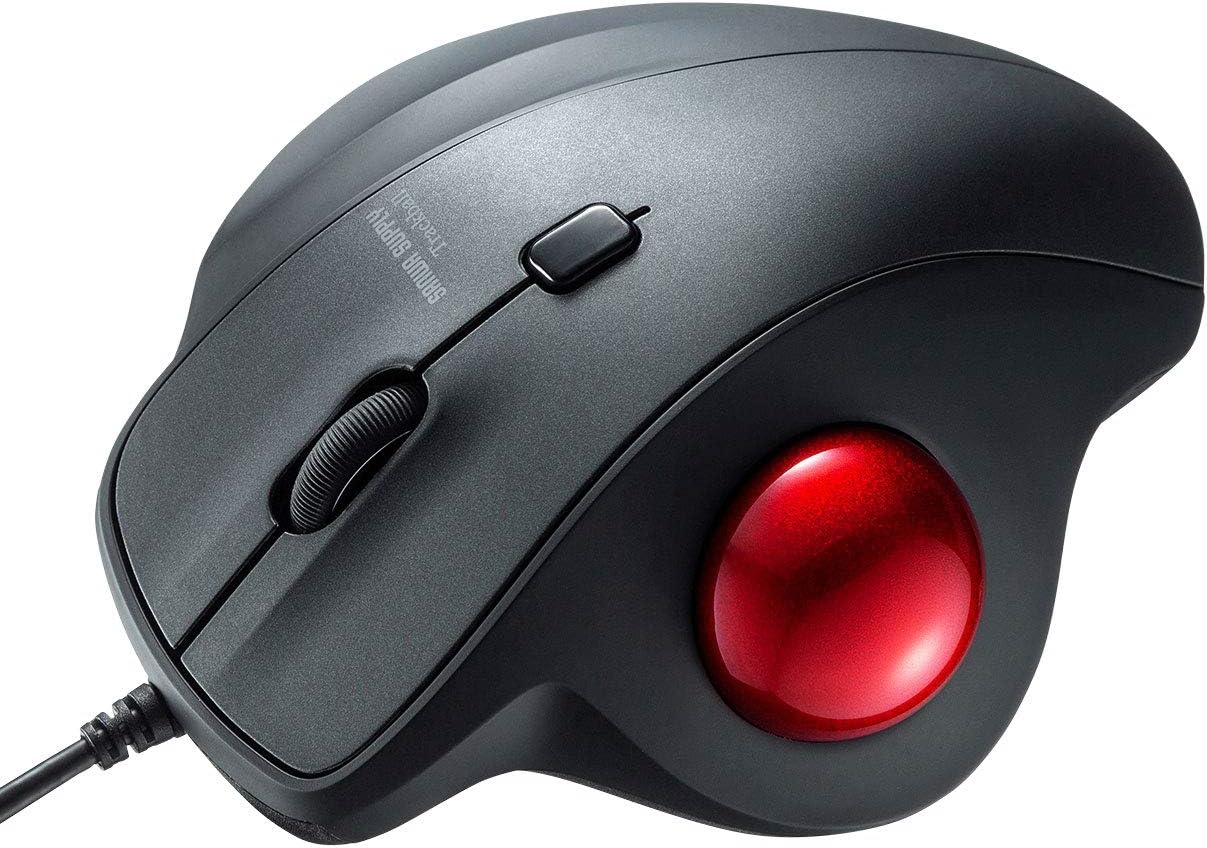 Sanwa Supply MA-TB128BK Wired Trackball for Effortless Control