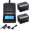 Kastar Fast Charger + Battery 2-Pack Replacement for Sony NP-QM71D