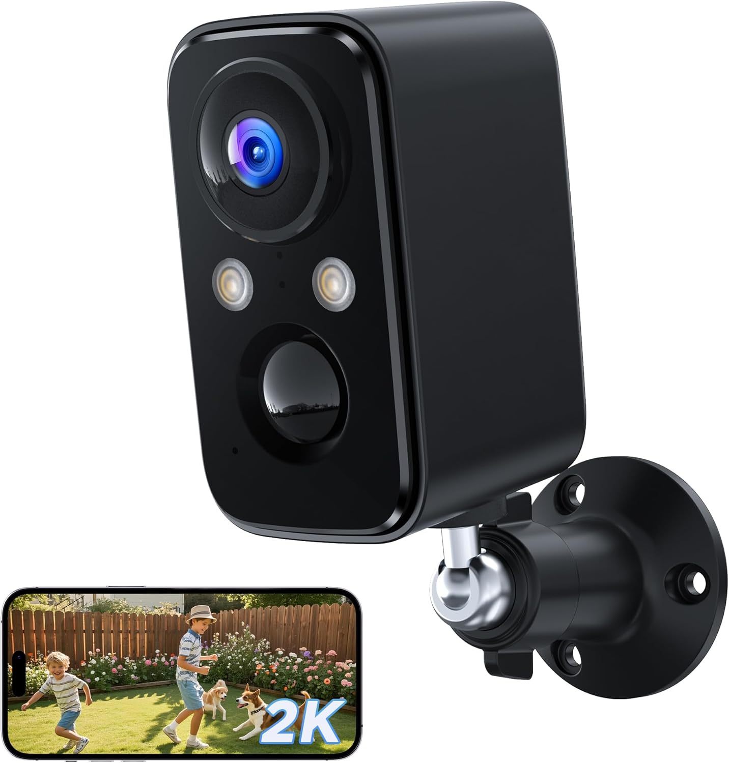 Wireless 2K Security Camera Set - Night Vision, Waterproof, BECAMSO