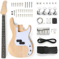 DIY Electric Guitar Kit 46in Bass Guitar Kit with Mahogany Body