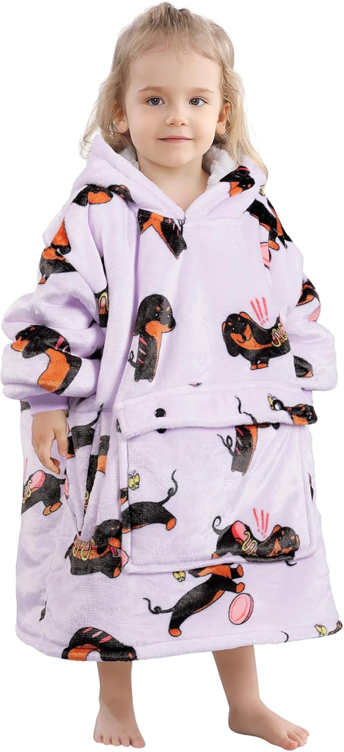 Narecte Kids Hoodie Blanket for Girls - Perfect Birthday Gift