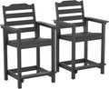 Tall Adirondack Chair Set of 2 - Counter-Height Outdoor Chairs